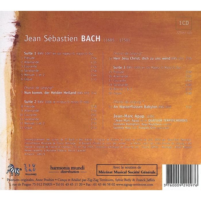 Bach: Suites pour alto - slide-1