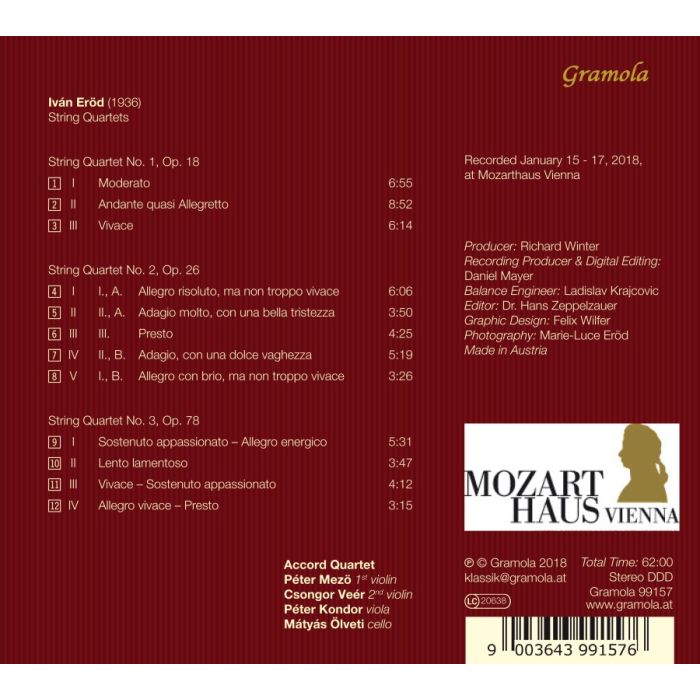 Eröd: String Quartets - slide-1
