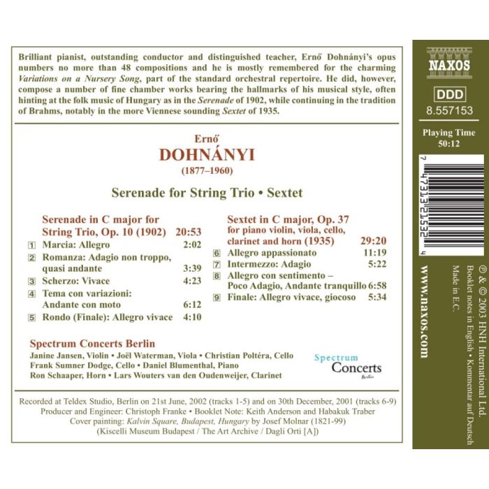 DOHNANYI: Serenade for String Trio; Sextet - slide-1