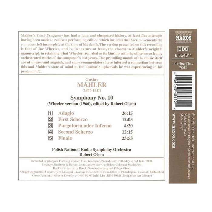 MAHLER: Symphony no.10 - slide-1
