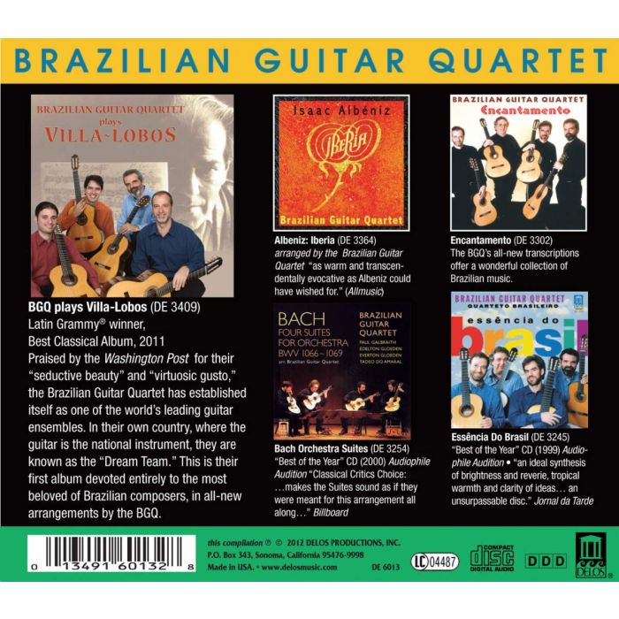 BRAZILIAN GUITAR QUARTET: 1. Villa-Lobos, 2. Essencia do Brasil, 3. Encantamento, 4. Bach: The Orchestral Suites, 5. Isaac Albéniz: Iberia - slide-1