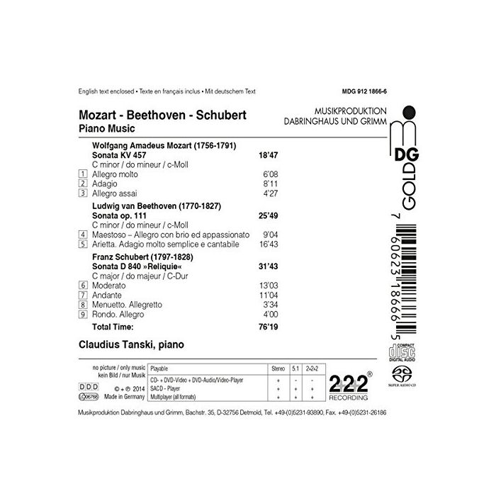 Mozart: Beethoven, Schubert: Piano Sonatas - slide-1