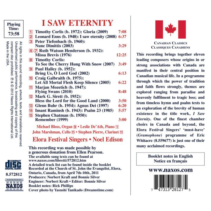 I Saw Eternity - Choral Music (Canadian) - slide-1