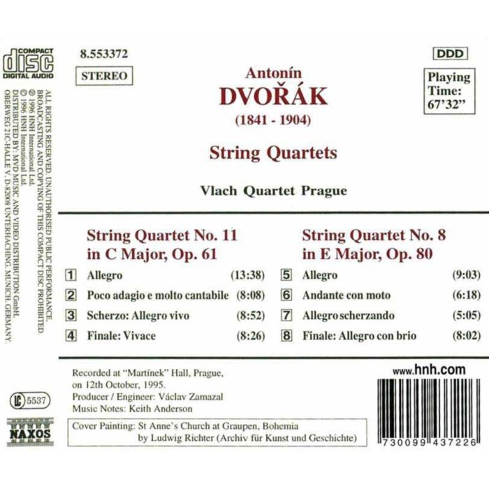 DVORAK: String Quartets vol. 2 - slide-1