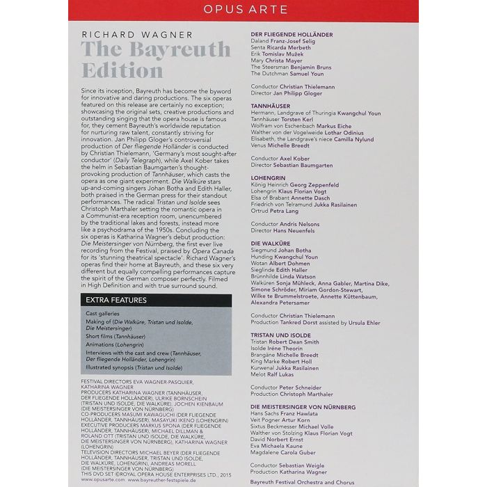 Wagner: The Bayreuth Edition ( Die Meistersinger von Nürnberg, Die Walküre, Der fliegende Holländer, Lohengrin, Tannhäuser, Tristan und Isolde ) - slide-1