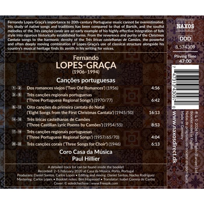 Lopes-Graca: Cancoes portuguesas - slide-1