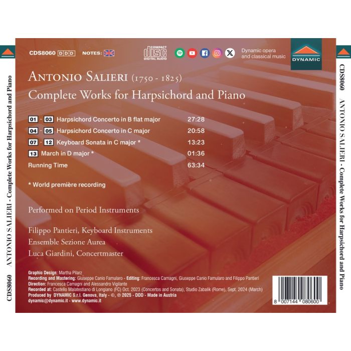 Salieri: Complete Works for Harpsichord and Piano - slide-1