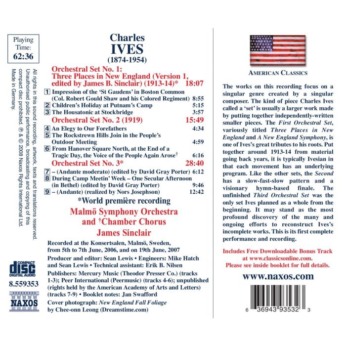 Ives: The Three Orchestral Sets - slide-1