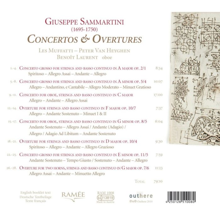 Sammartini: Concertos & Overtures - slide-1