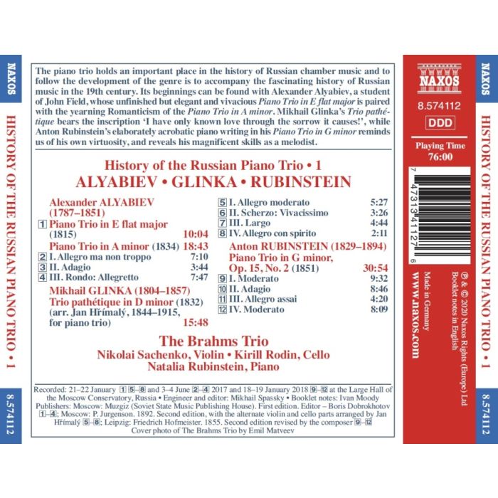 History of the Russian Piano Trio Vol. 1 - slide-1