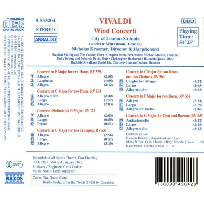 VIVALDI: Wind Concertos - slide-1