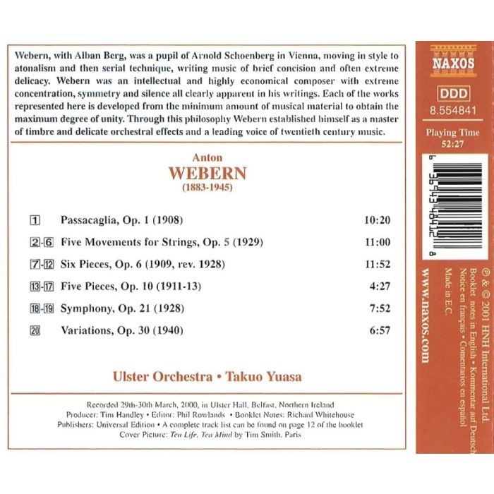 WEBERN: Passacaglia; Symphony; Five Pieces - slide-1