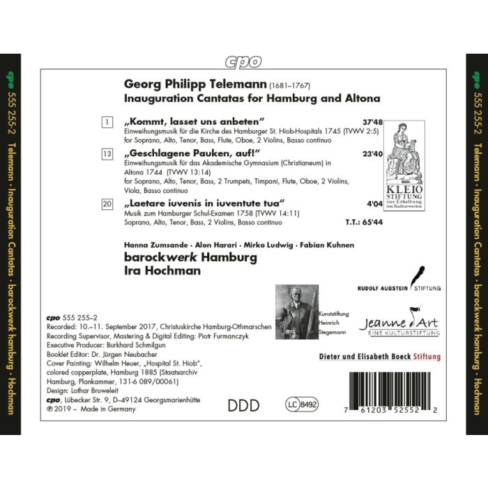 Telemann: Inauguration Cantatas for Hamburg & Altona - slide-1