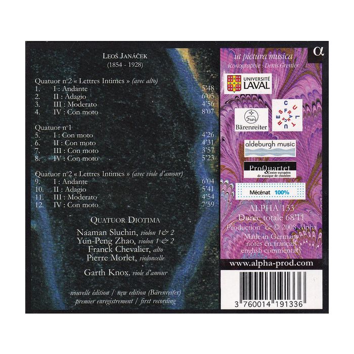 JANACEK:  String quartets - slide-1