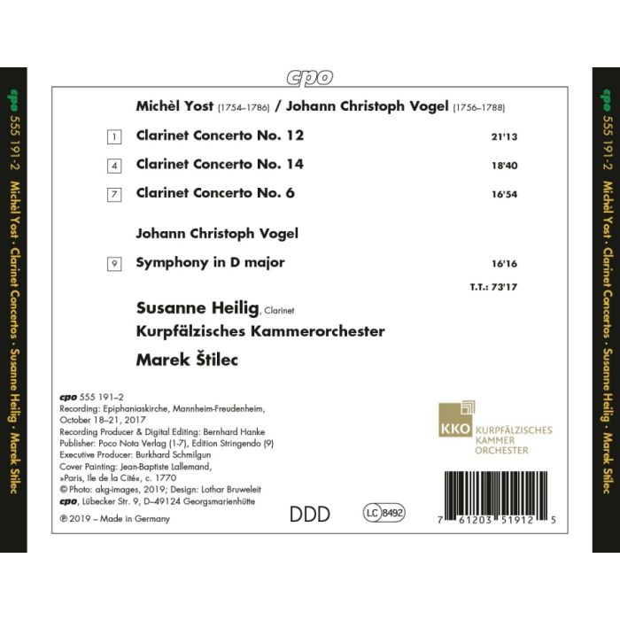 Yost: Three Clarinet Concertos; Vogel: Symphony in D - slide-1