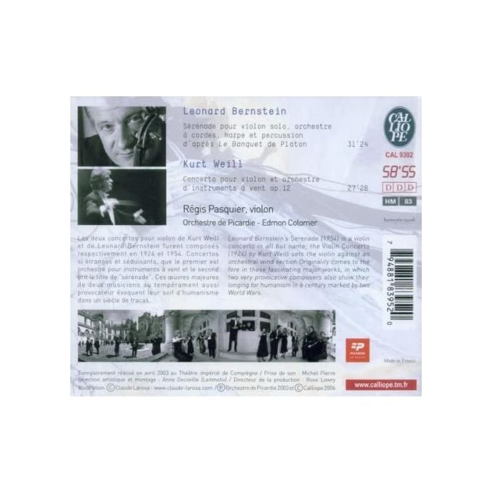 Violin Concerto: Bernstein / Weill - slide-1