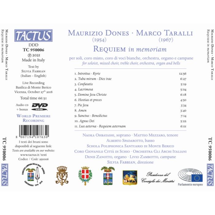 Dones; Taralli: Requiem in memoriam - slide-1