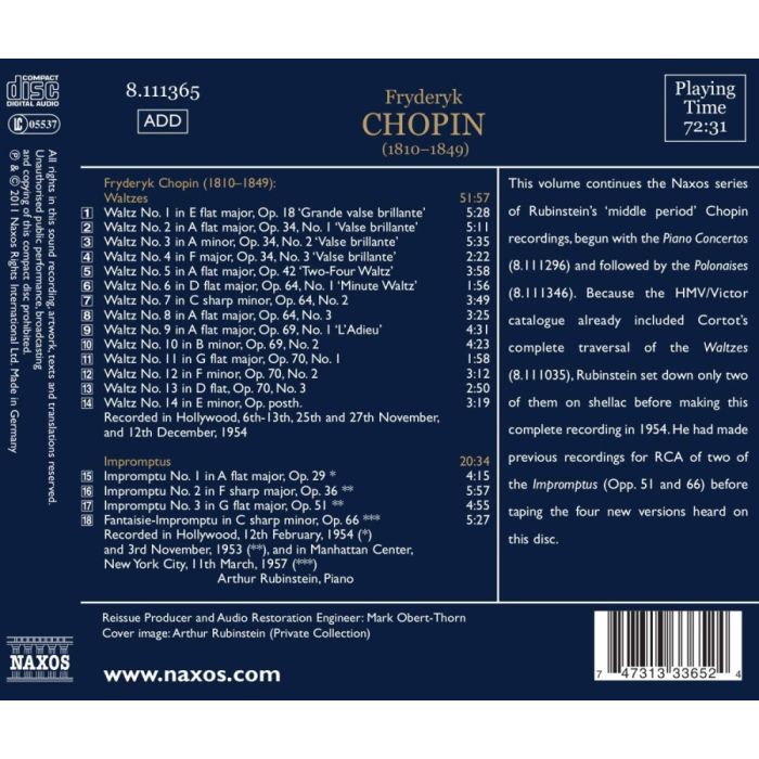 Chopin: Waltzes & Impromptus (nagr. 1953-57) - slide-1