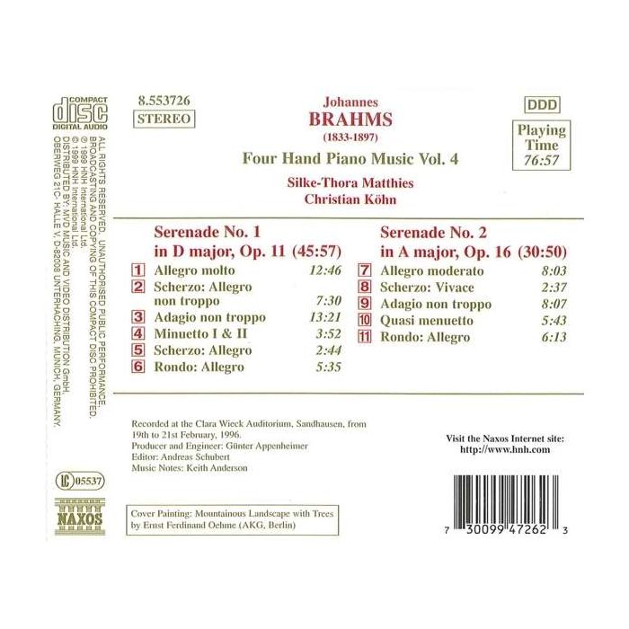 BRAHMS: Four Hand Piano Music - slide-1