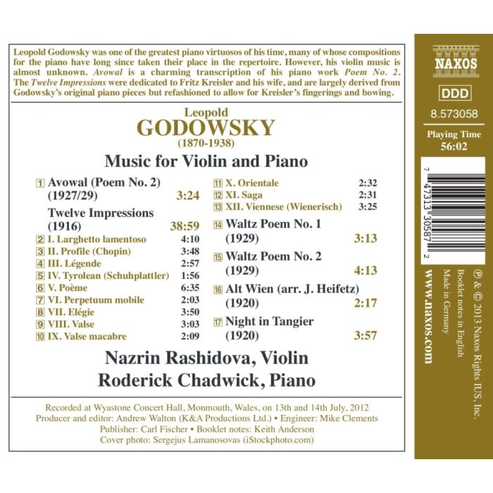 Godowsky: 12 Impressions, Avowal, Waltz Poems, Alt Wien - slide-1