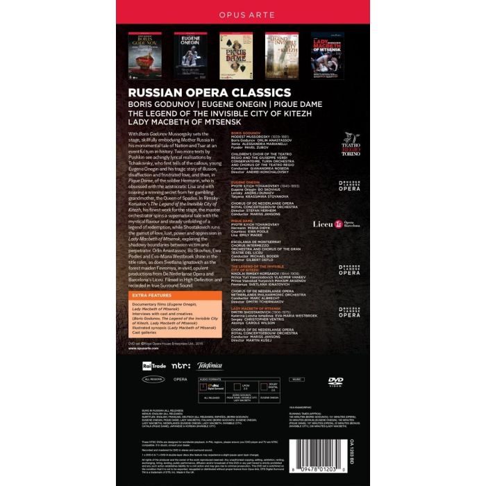 Russian Opera Classics : Lady Macbeth of Mtsensk, Legend of the Invisible City of Kitezh, Eugene Onegin, Pique Dame, Boris Godunov - slide-1