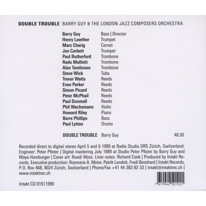 Barry Guy/Ljco.Double Trouble - slide-1