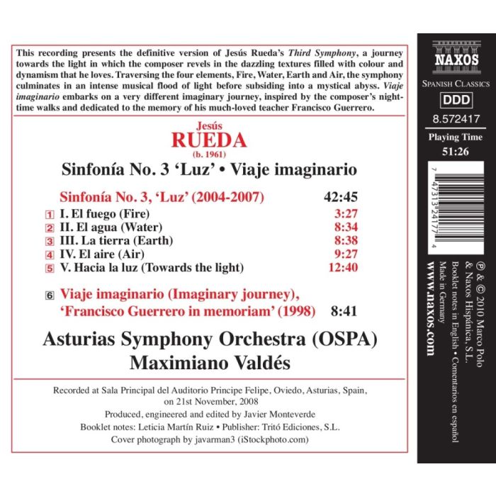 RUEDA: Sinfonia No. 3, 