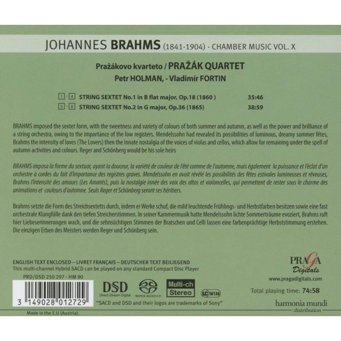 Brahms: String Sextets Nos. 1 & 2 - slide-1