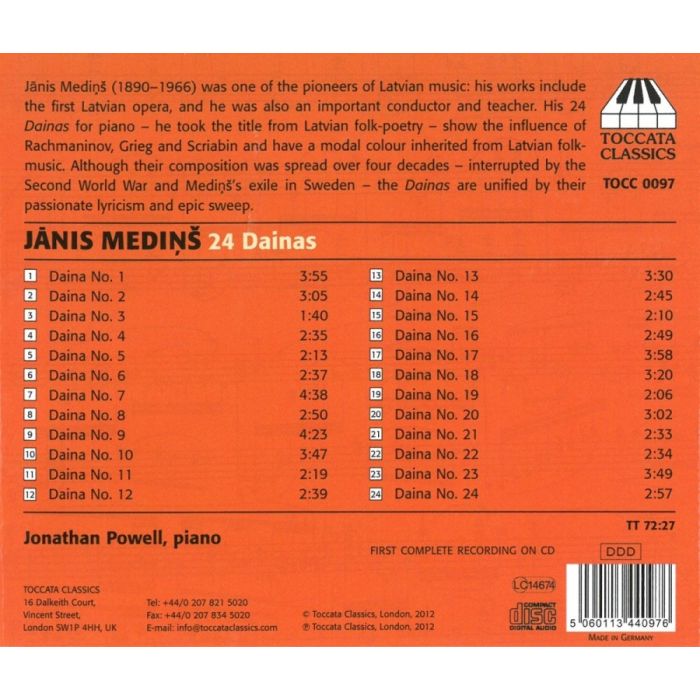 Medins: 24 Dainas (Preludes) - slide-1