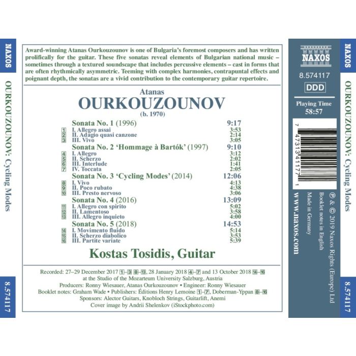 Ourkouzounov: Cycling Modes - Sonatas Nos. 1–5 - slide-1