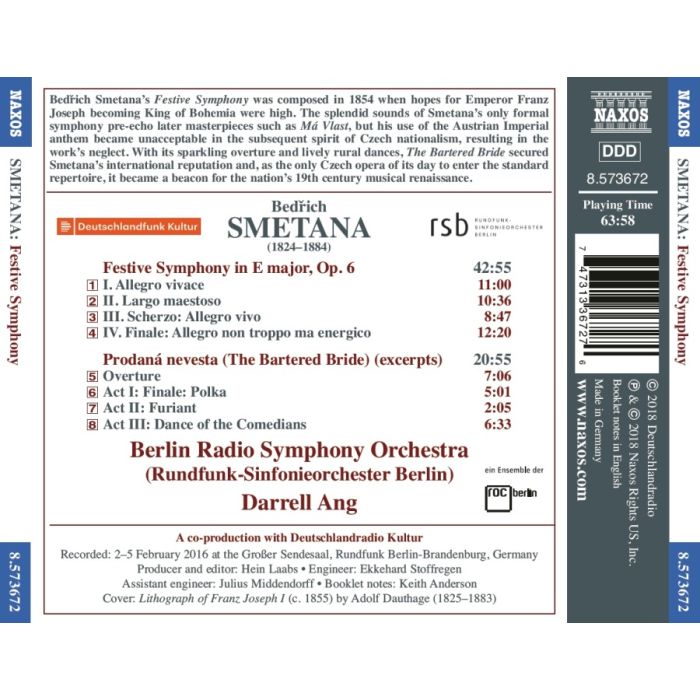Smetana: Triumphal Symphony; The Bartered Bride Overture and Dances - slide-1