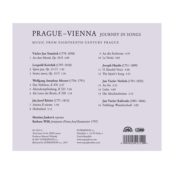 Prague - Vienna, Journey in Songs - Tomášek; Koželuch; Rösler; Mozart; ... - slide-1