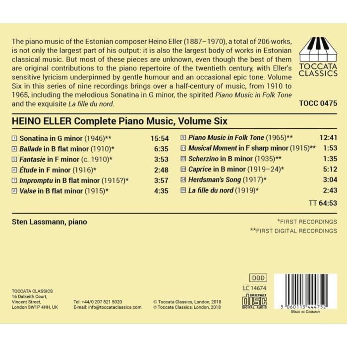 Eller: Complete Piano Music Vol. 6 - slide-1