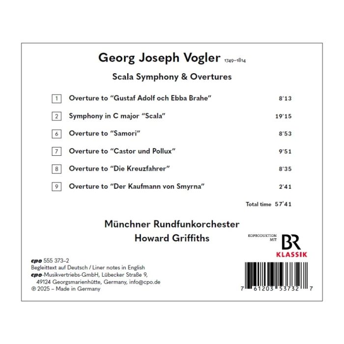 Vogler: Scala Symphony & Overtures - slide-1
