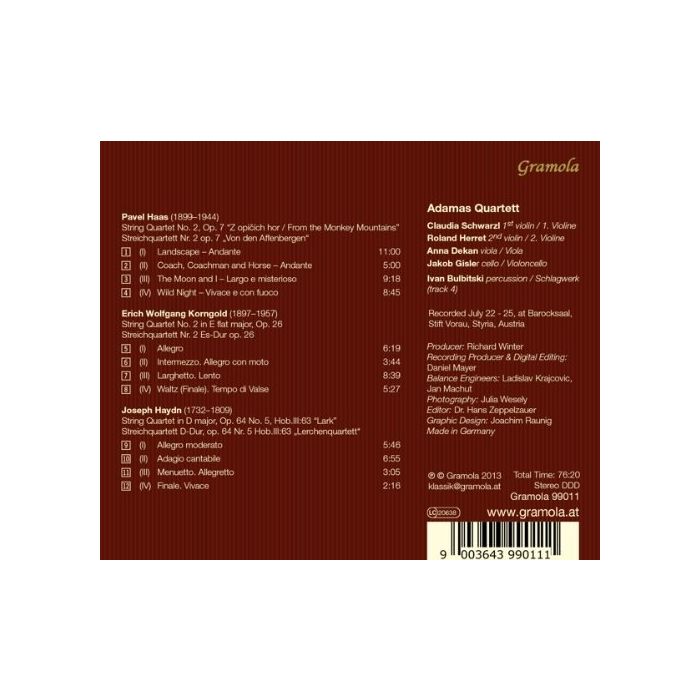 Haas Korngold & Haydn: String Quartets - slide-1