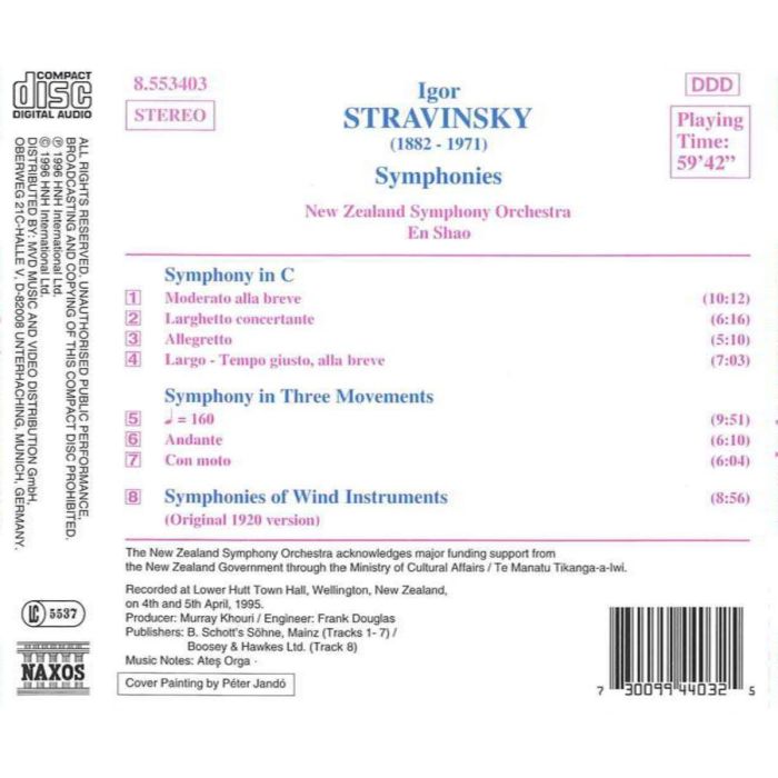 STRAVINSKY: Symphonies - slide-1