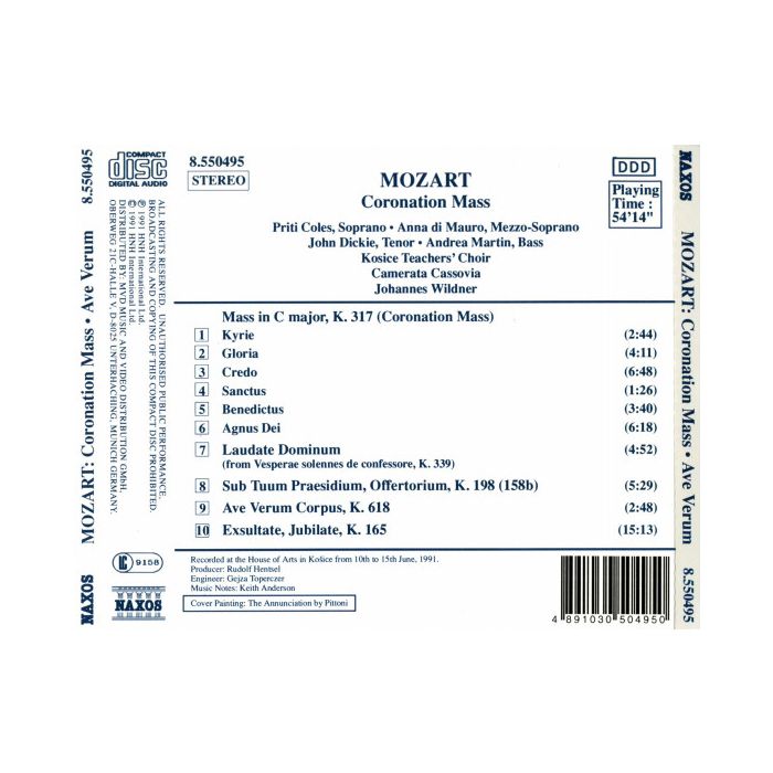 Mozart: Mass No. 16, 'Coronation Mass' / Exsultate, jubilate / Ave Verum Corpus - slide-1