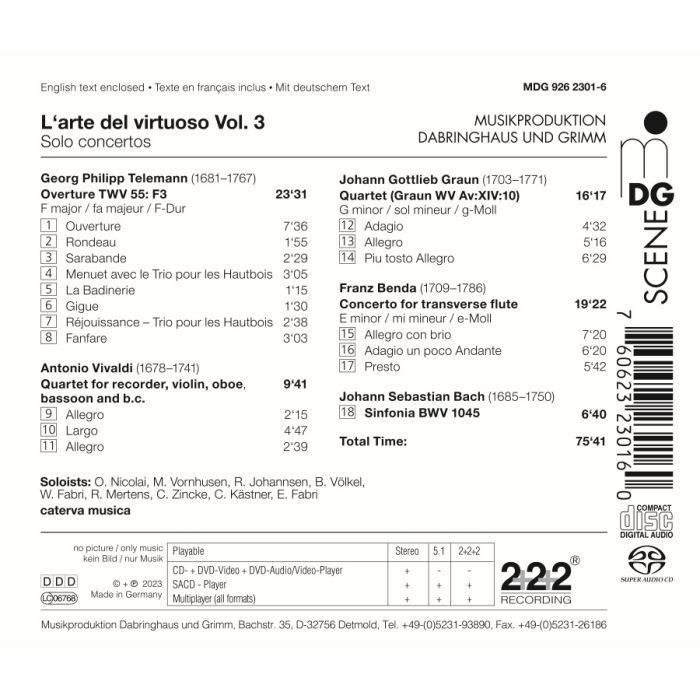 L‘Arte del Virtuoso Vol. 3 - Solo Concertos - slide-1