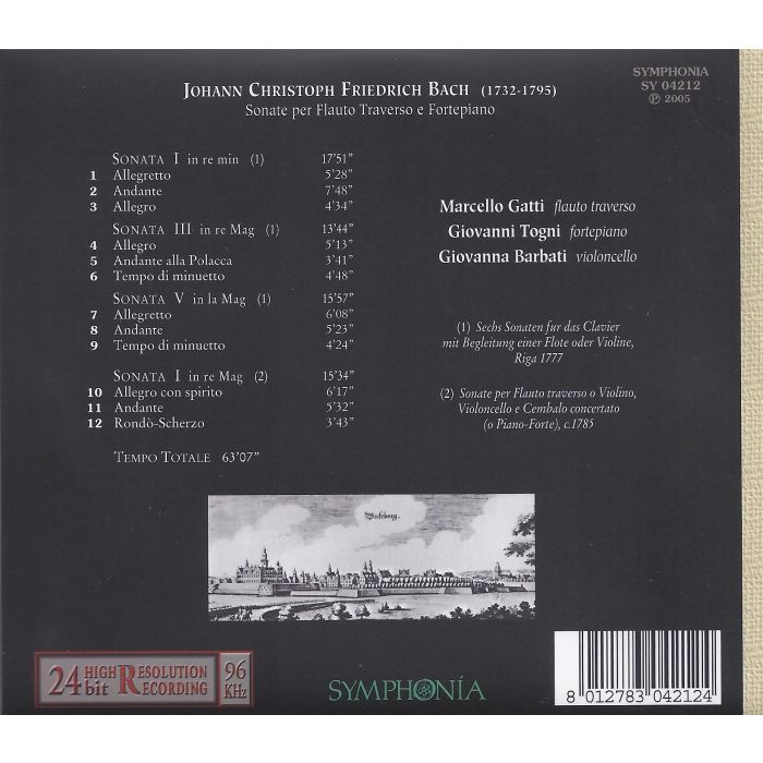 Bach JCF: Sonatas For Transverse Flute And Fortepiano - slide-2