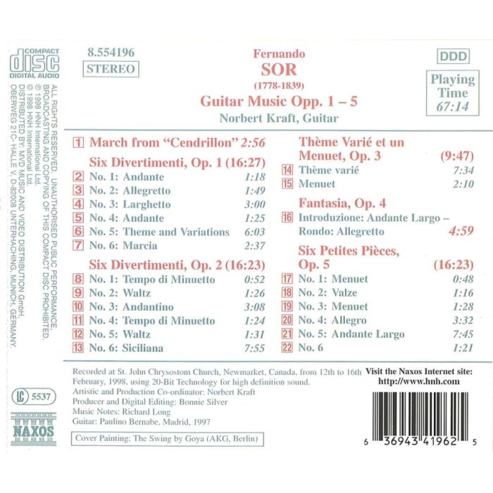 SOR: 6 Divertimenti, Opp. 1 and 2; 6 Petite Pieces, Op. 5 - slide-1
