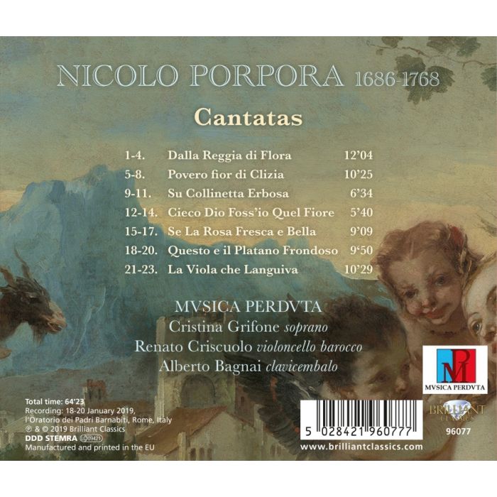 Porpora: Dalla Reggia di Flora - Cantatas - slide-1