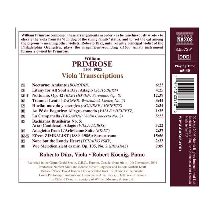 PRIMROSE: Viola transcriptions - slide-1