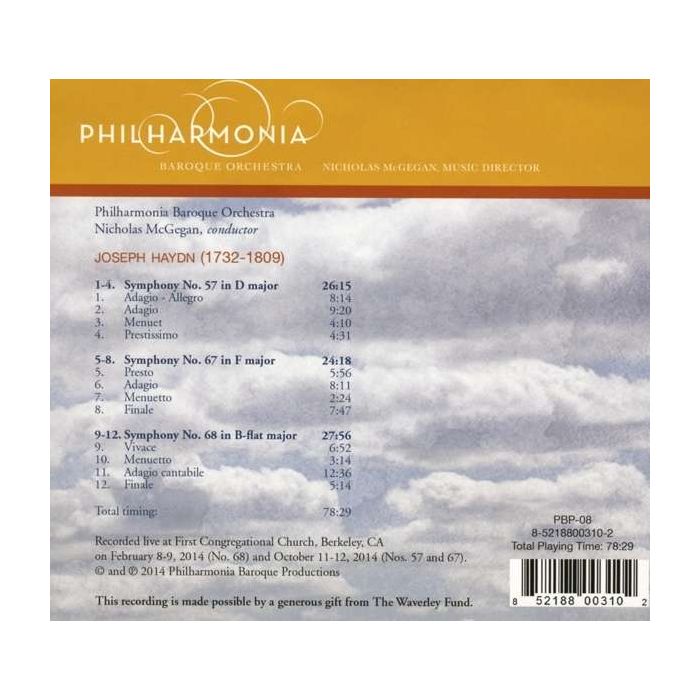 Haydn: Symphonies Nos. 57, 67 & 68 - slide-1