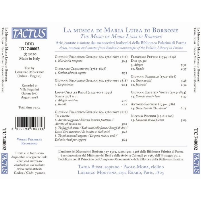 The Music of Maria Luisa di Borbone - slide-1
