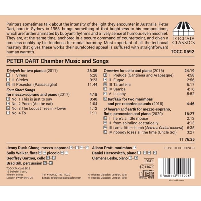 Dart: Chamber Music and Songs - slide-1