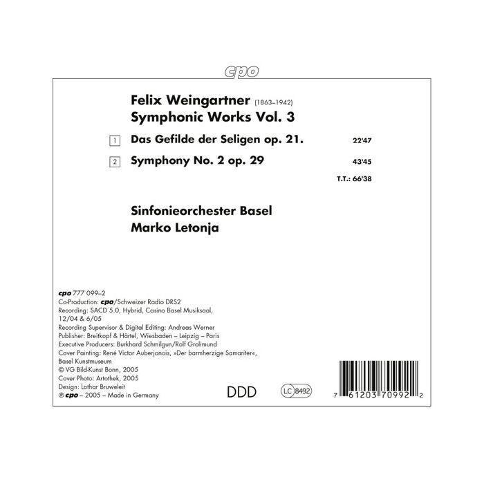 WEINGARTNER: Symphonic works vol. 3 - slide-1