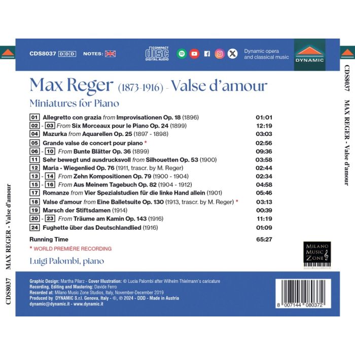 Reger: Valse d'amour - Miniatures for Piano - slide-1