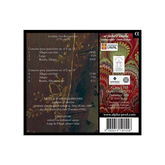 BEETHOVEN: Concerti  nos. 1 & 2 pour le pianoforte - slide-1
