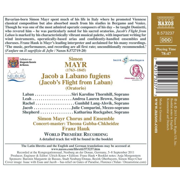 Mayr: Jacob a Labano fugiens (Oratorio) - slide-1
