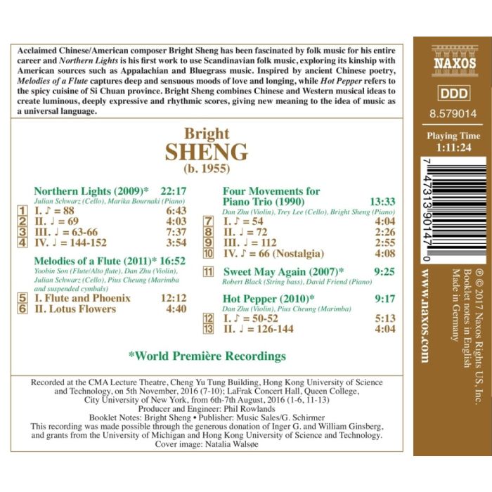 Sheng: Northern Lights, Melodies of a Flute, 4 Movements for Piano Trio - slide-1